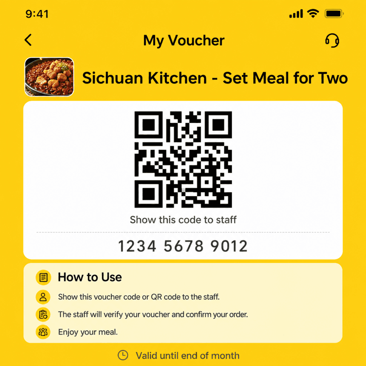 Vales de restaurante con descuento en compras en grupo de Meituan